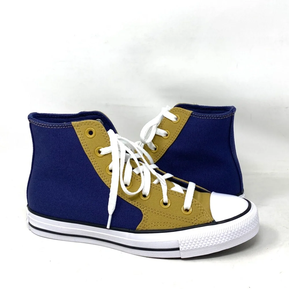 Converse Chuck Taylor High Casual Sneakers Women Shoes Navy Dune Canvas A04535F_5